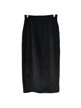 Vintage Calvin Klein Velvet Maxi Skirt Womens Size 10 Grunge Whimsigoth Pencil